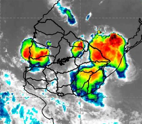 Inumet cesó la alerta naranja y actualizó la amarilla por tormentas .
